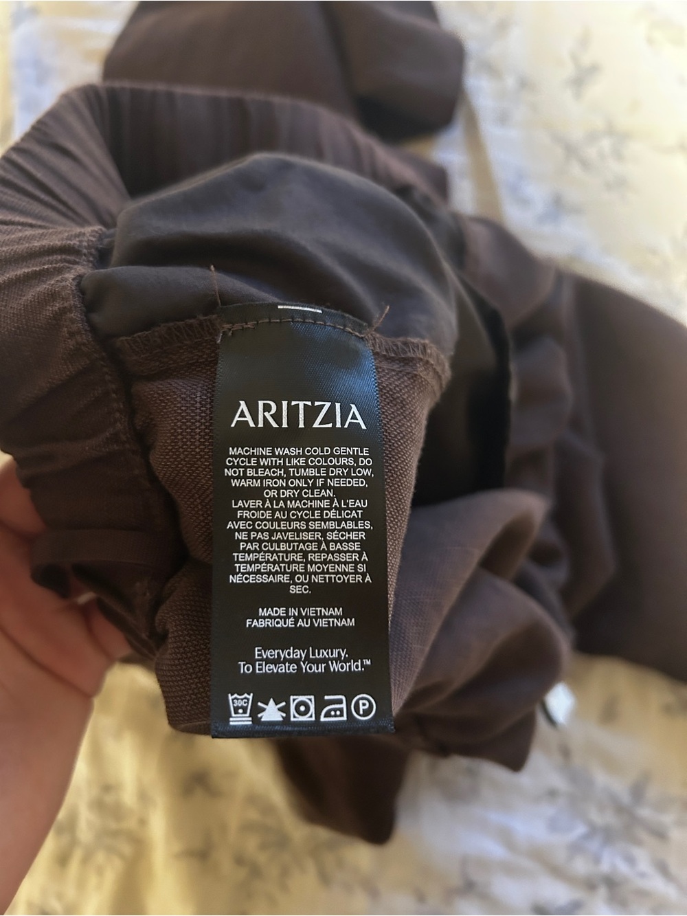 Aritzia Wide-Leg Pull-On Pants - Brown - Picture 3 of 7